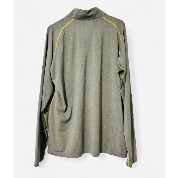 Columbia Michigan Wolverines Long Sleeve Pullover Zip Shirt Men's Gray XL - Picture 2 of 4